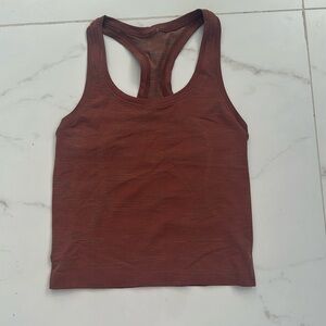 Brown lululemon swiftly tech racerback tank